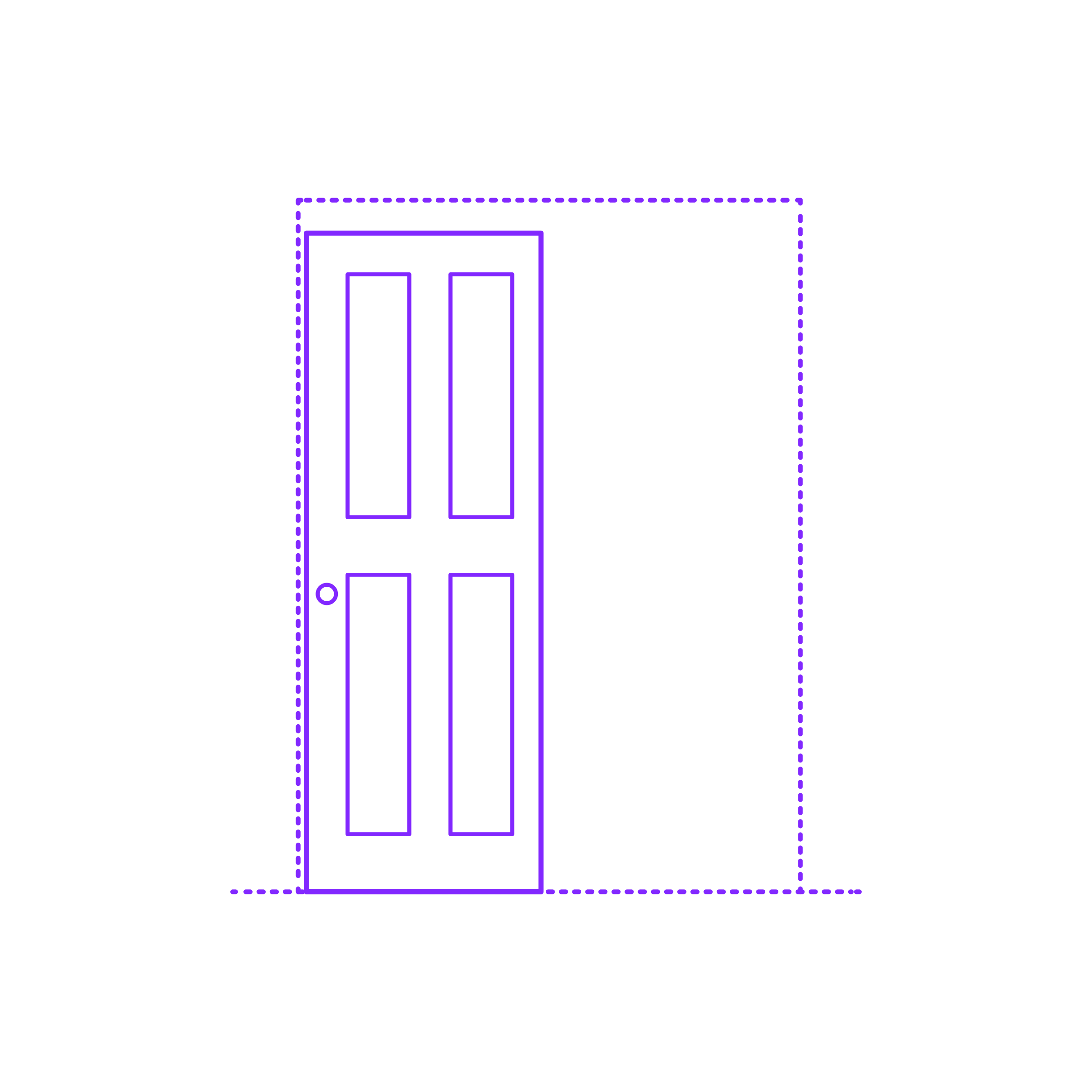 Buildings Pocket Doors Single Solid Vertical 4 Panels Sticker Outline Svg File Free Vectors